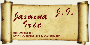 Jasmina Irić vizit kartica